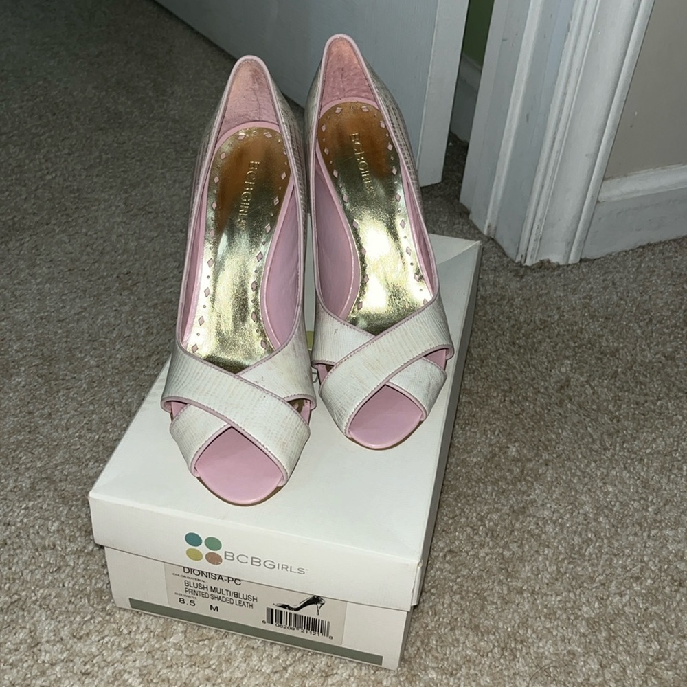 BCBGirls pink heels